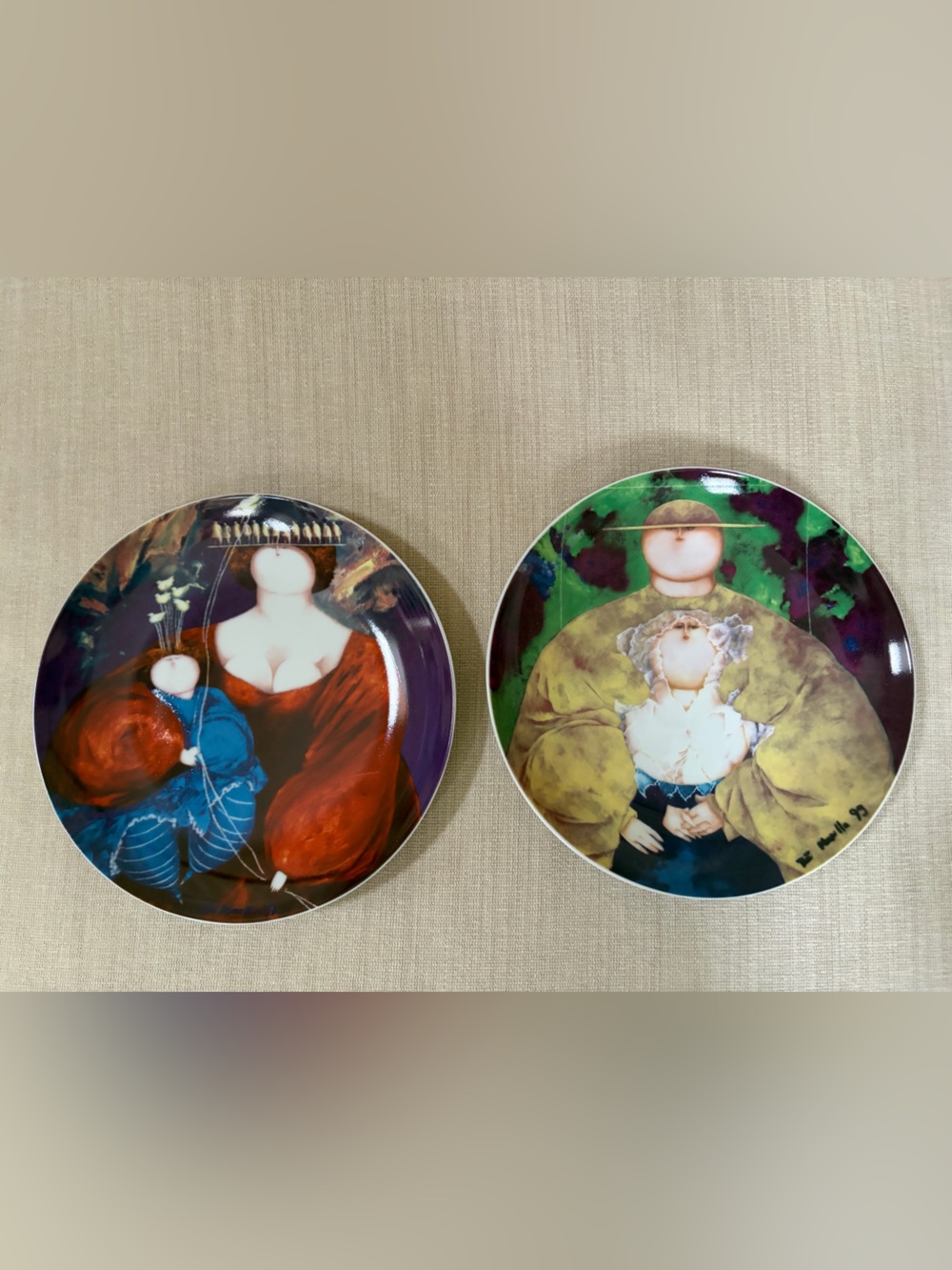 2 ARTE DE CAFE TETE MARELLA COLECCION LIMITADA ART PLATES NIB